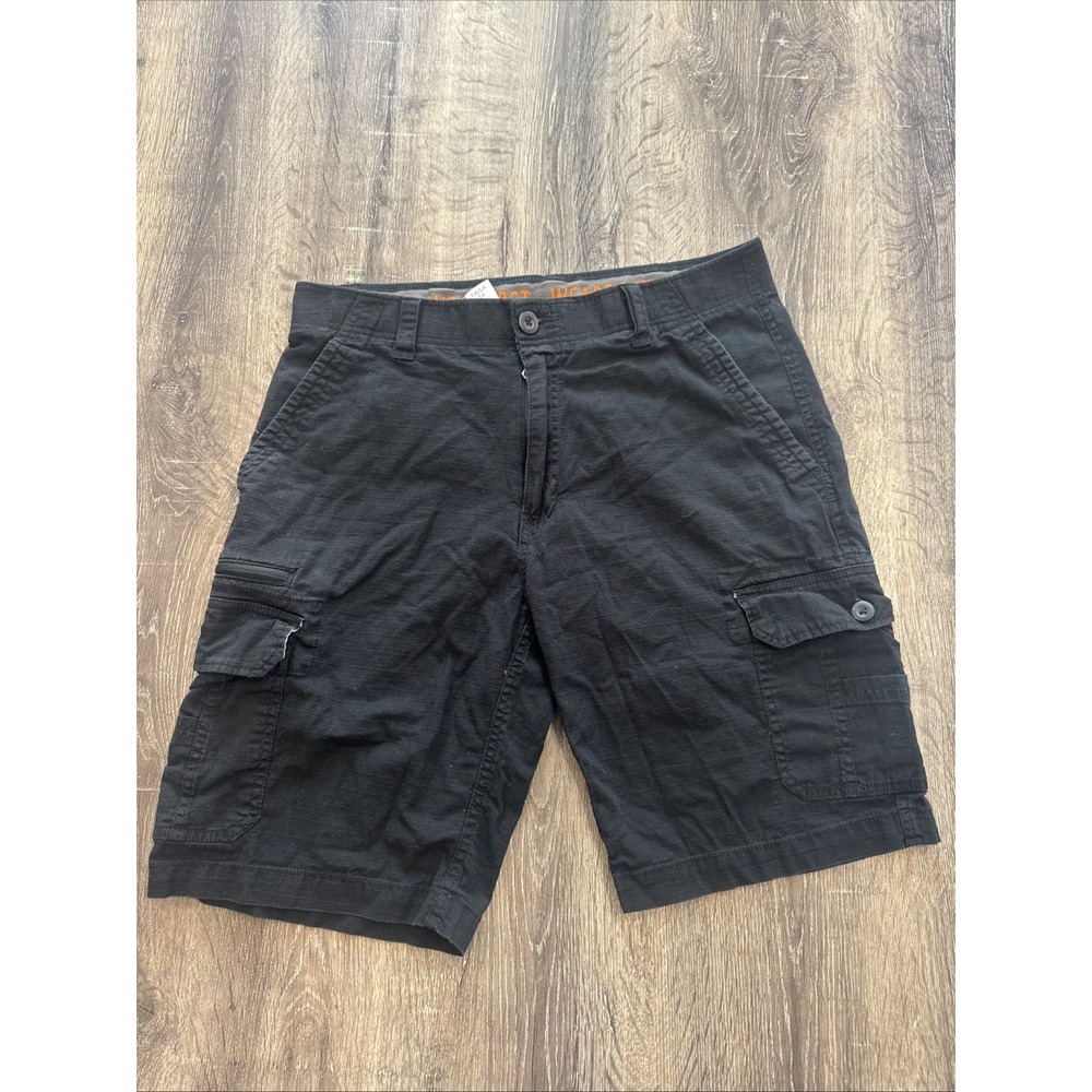 Wearfirst Cargo Shorts TALLA Men's Lightweight Black Cargo Pockets Size 34